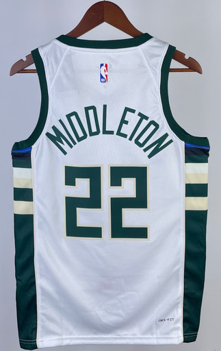 Джерси NBA Milwaukee Bucks 'Middleton 22' ASSOCIATION