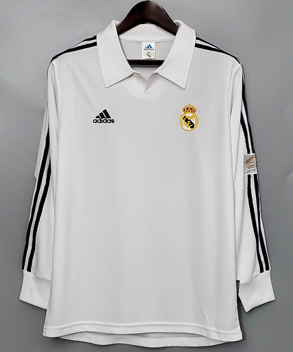 Фанатское джерси Real Madrid 01/02 CL HOME LS