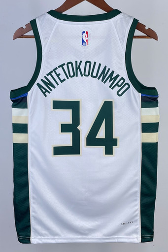 Джерси NBA Milwaukee Bucks 'Antetokounmpo 34' ASSOCIATION