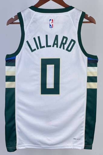 Джерси NBA Milwaukee Bucks 'Lillard 0' ASSOCIATION 23/25