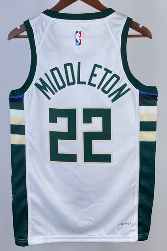 Джерси NBA Milwaukee Bucks 'Middleton 22' ASSOCIATION 17/25