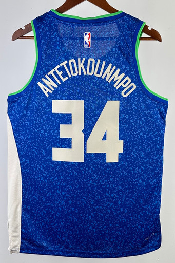 Джерси NBA Milwaukee Bucks 'Antetokounmpo 34' CITY 23/24