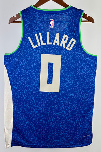 Джерси NBA Milwaukee Bucks 'Lillard 0' CITY 23/24