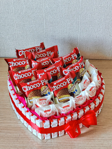 Торт из шоколада Kinder и Choco pie