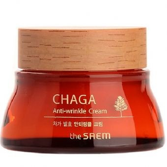 Омолаживающий крем с ферментированным экстрактом чаги The Saem Chaga Anti-wrinkle Cream