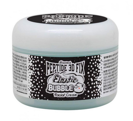 Пузырьковый крем с пептидами Elizavecca Peptide 3D Fix Elastic Bubble Facial Cream