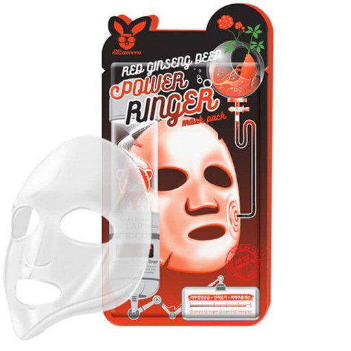 Регенирирующая тканевая маска с женьшенем Elizavecca Red Ginseng Deep Power Ringer Mask Pack