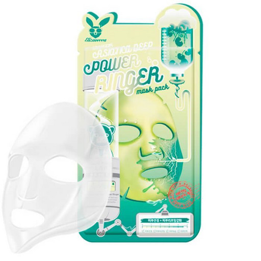 Стимулирующая тканевая маска с центеллой Elizavecca Centella Asiatica Deep Power Ringer Mask Pack