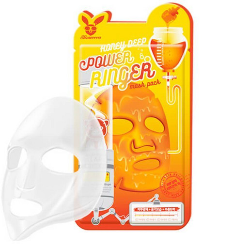 Питательная тканевая маска с мёдом Elizavecca Honey Deep Power Ringer Mask Pack