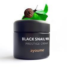 Крем для лица с муцином чёрной улитки Ayoume 90% Black Snail Prestige Cream