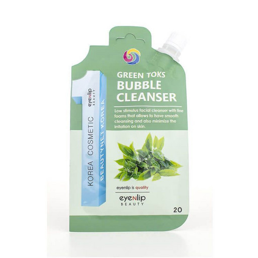 Гидрофильное масло-пенка для умывания с чаем Eyenlip Green Toks Bubble Cleanser