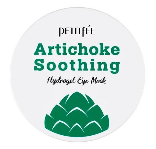 Противоотёчные успокаивающие гидрогелевые патчи с артишоком Petitfee Artichoke Soothing Hydrogel Eye Mask