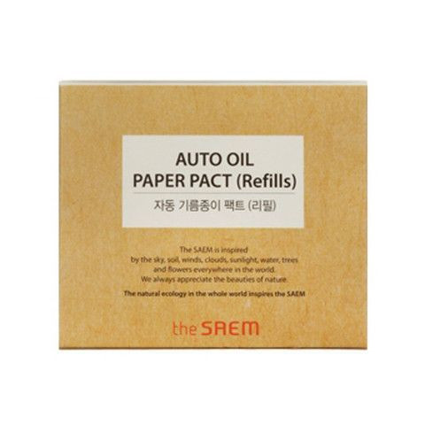 Сменный блок для матирующих салфеток для лица The Saem Auto Oil Paper Pact (Refills)