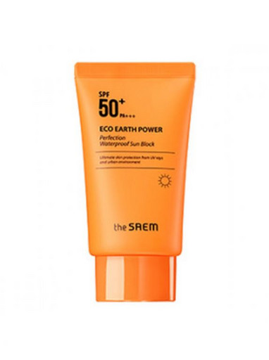 Водостойкий солнцезащитный крем The Saem Eco Earth Power Perfection Waterproof Sun Block