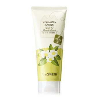 Увлажняющая пенка с экстрактом зеленого чая The Saem Healing Tea Garden Green Tea Cleansing Foam