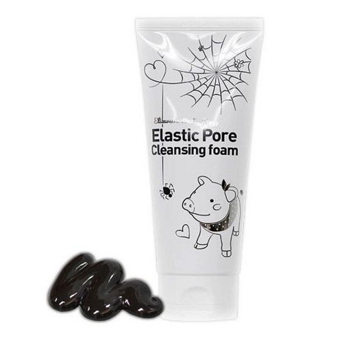 Маска-пенка с полипептидом паука для очищения и сужения пор Elizavecca Milky Piggy Elastic Pore Cleansing Foam