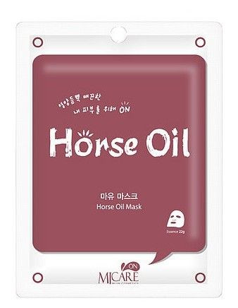 Тканевая маска с лошадиным жиром Mijin Care Mask Horse Oil