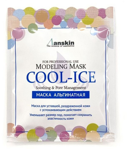Альгинатная маска с охлаждающим и успокаивающим эффектом Anskin Cool-Ice Modeling Mask