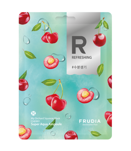 Разглаживающая тканевая маска с вишней Frudia My Orchard Squeeze Mask Cherry