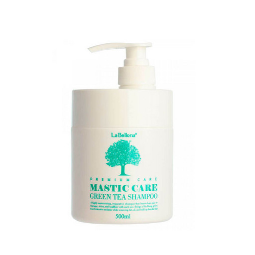 Восстанавливающий шампунь с зеленым чаем Lombok Mastic Greentea Shampoo