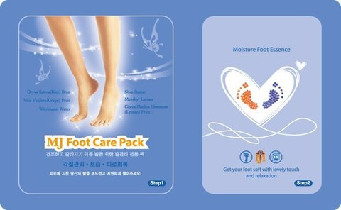Маска-носочки для ног с гиалуроновой кислотой MIJIN FOOT CARE PACK