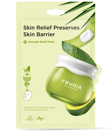 Восстанавливающая тканевая маска с авокадо Frudia Avocado Relief Mask