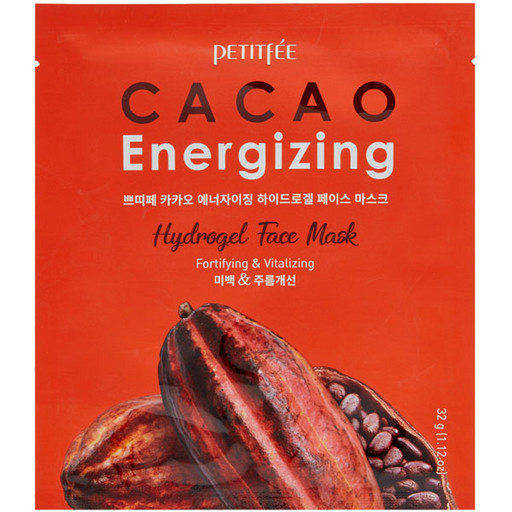Тонизирующая гидрогелевая маска для лица с какао Petitfee Cacao Energizing Hydrogel Face Mask