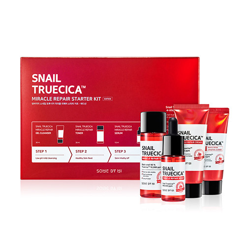 Набор миниатюр с муцином улитки Some By Mi Snail Truecica Miracle Repair Starter Kit