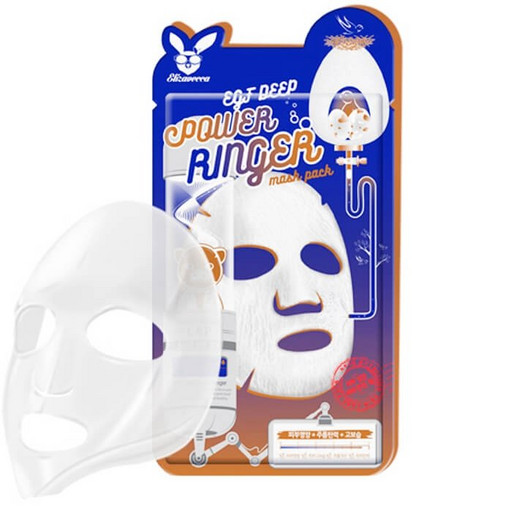 Антивозрастная тканевая маска с эпидермальным фактором роста Elizavecca EGF Deep Power Ringer Mask