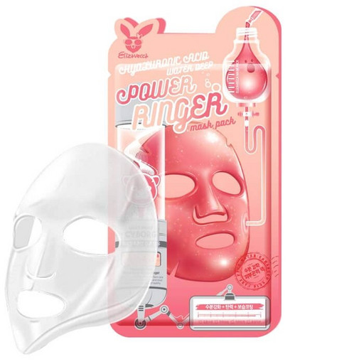 Увлажняющая тканевая маска с гиалуроновой кислотой Elizavecca Hyaluronic Acid Water Deep Power Ringer Mask Pack