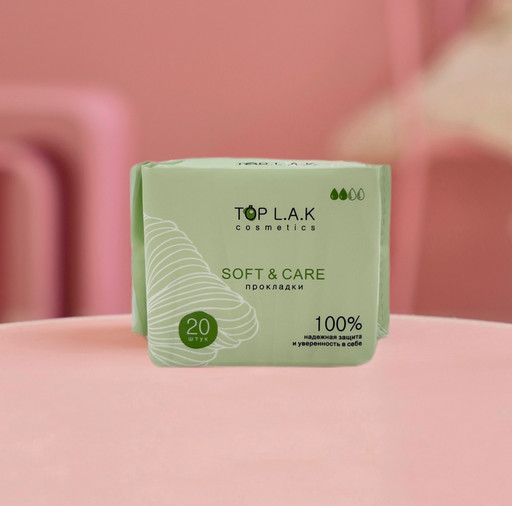 Гигиенические прокладки SOFT and CARE TOP L.A.K. Cosmetics