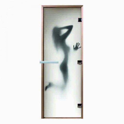 Дверь Паромакс стекло 8 мм "Искушение"190*70 для бани и сауны