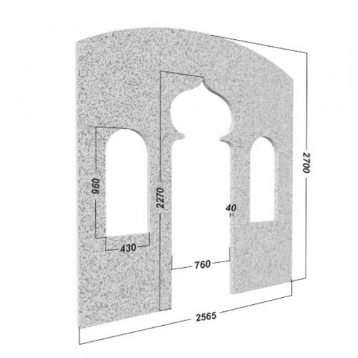 Декоративная арка для хамама 2
