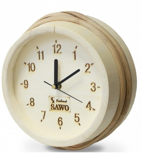 Часы деревянные, осина, SAWO вне сауны 530-A