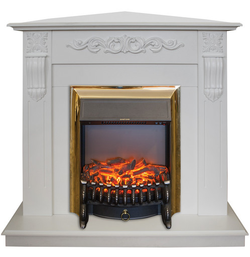 Камин RealFlame Dominica Corner WT c  очагом Fobos Lux BR S