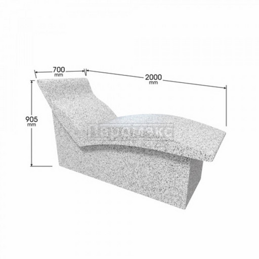 Лежак Паромакс Disegno для хамама