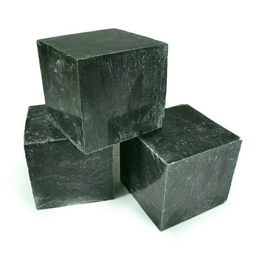 Камень Нефрит кубики полированные для бани и сауны