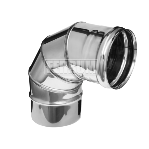 Колено угол 90° (4 секции) AISI 430 0,5 мм Ferrum