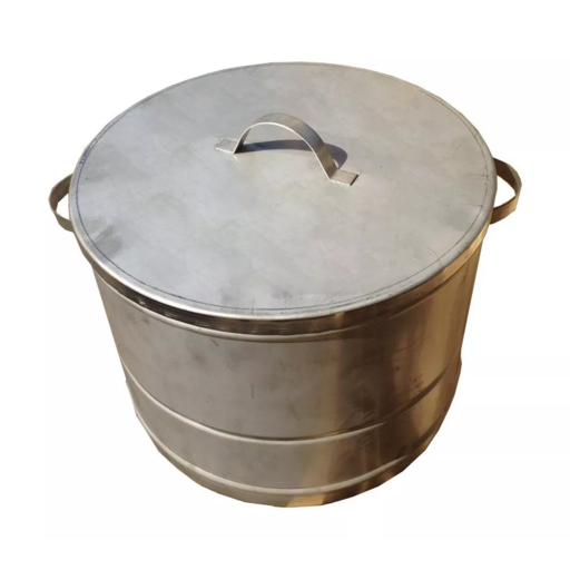 Коптильня нержавеющая круглая (335х335х250мм) Варвара