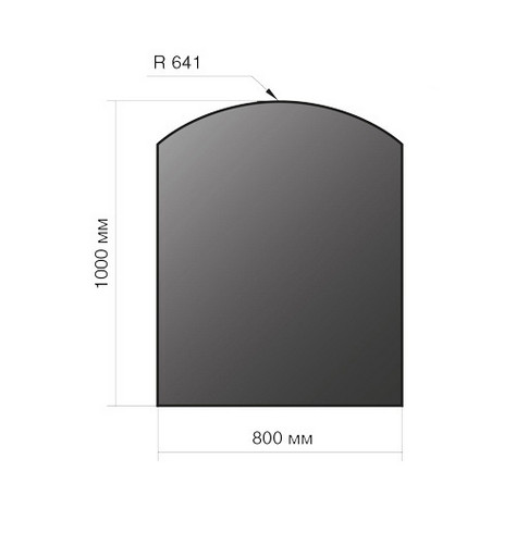 Лист предтопочный 800х1000х2 мм.