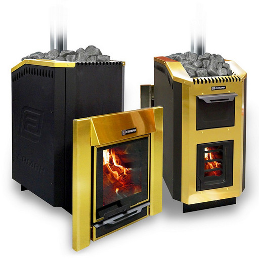 Печь банная Ермак 30 Люкс GOLD (Нержавейка)