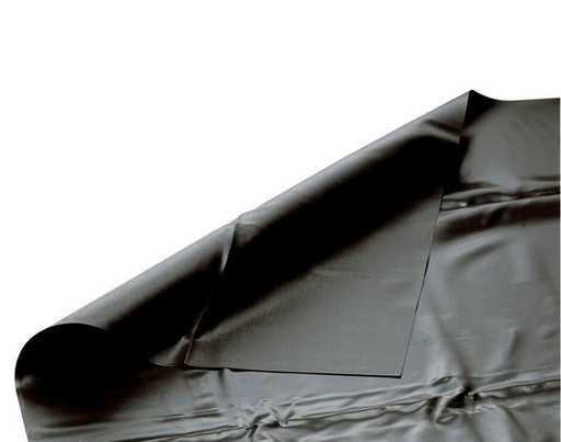 Пленка ПВХ для водоемов 1 мм 6х30 180 кв.м. рулон , цвет черный, Голландия