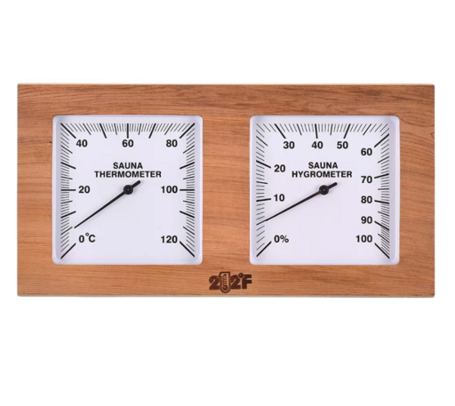 Термогигрометр 21-R SQUARE ОЧКИ канадский кедр квадрат