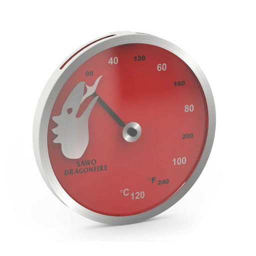 Термометр Dragonfire из нержавеющей стали, красный, 232-TM2-DRF Sawo