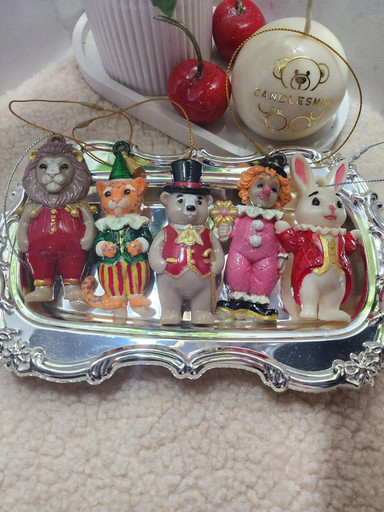 Набор Елочных игрушек серии Цирк 5 шт. (ВОСК)