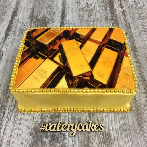Торт Золотые слитки