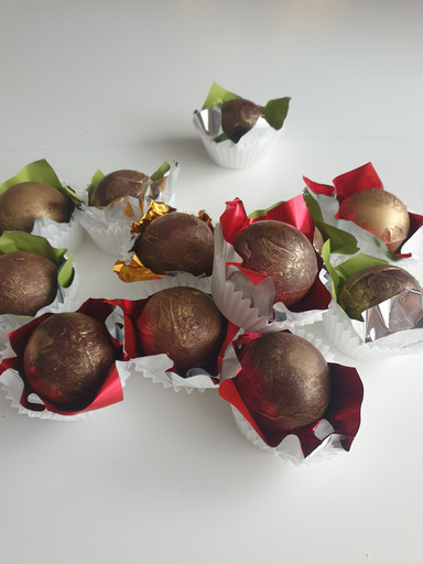 Шоколадные сферы с какао и маршмеллоу 1шт.