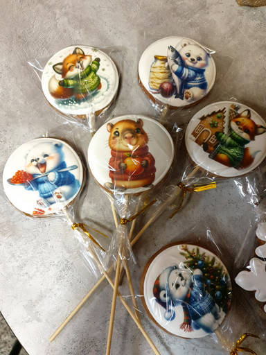 Пряник Звери новогодние в ассортименте