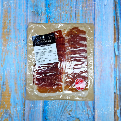 Jamon de Bellota 100% Iberico Montaraz (Нарезка Хамон де Бейота Иберико 100% Задняя нога Монтараз 90 гр.)