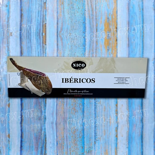 Nico Jamon de Bellota Iberico 100% (Задняя нога Хамон Нико Беллота бейота Иберико 100% подарочный набор (Хамонера + нож))